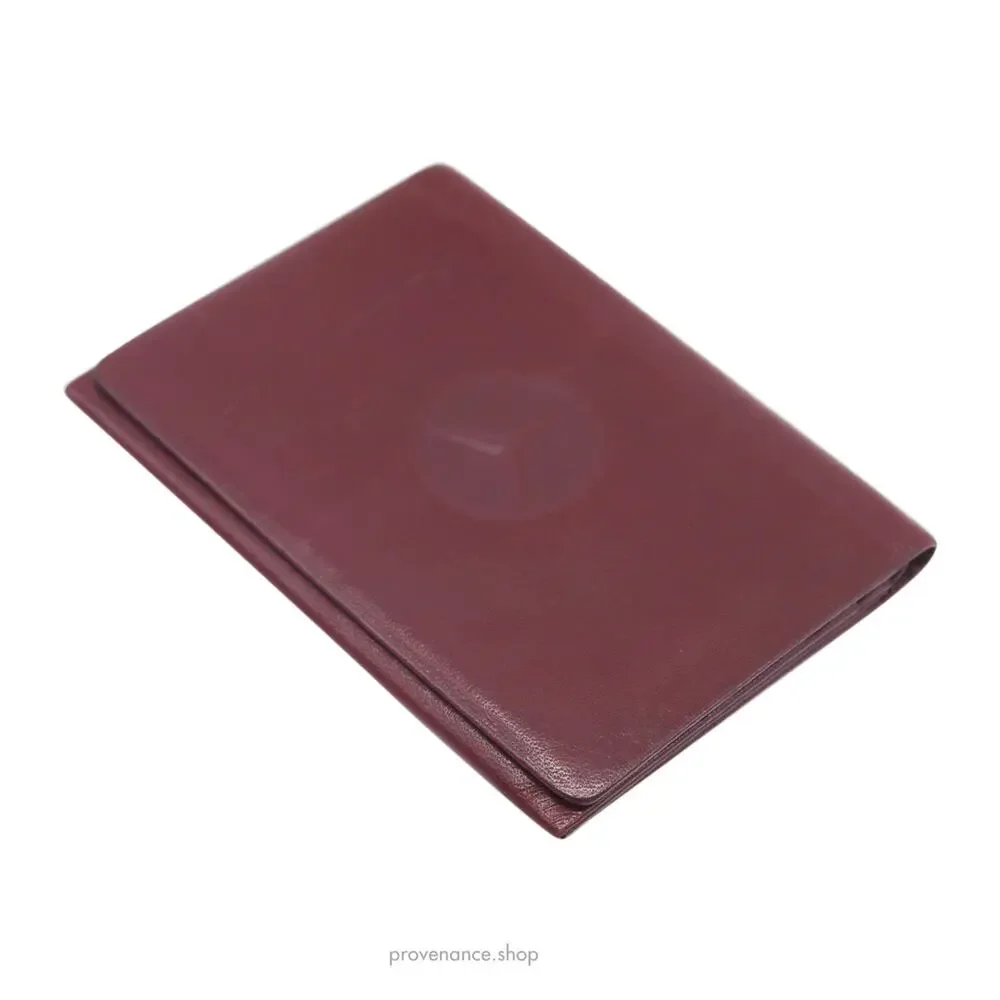 🔴 Mercedes Benz West Germany ID Card Wallet - Burgundy